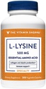 Vitamin Shoppe L- Lysin 500MG én gang dagligt (300 kapsler)