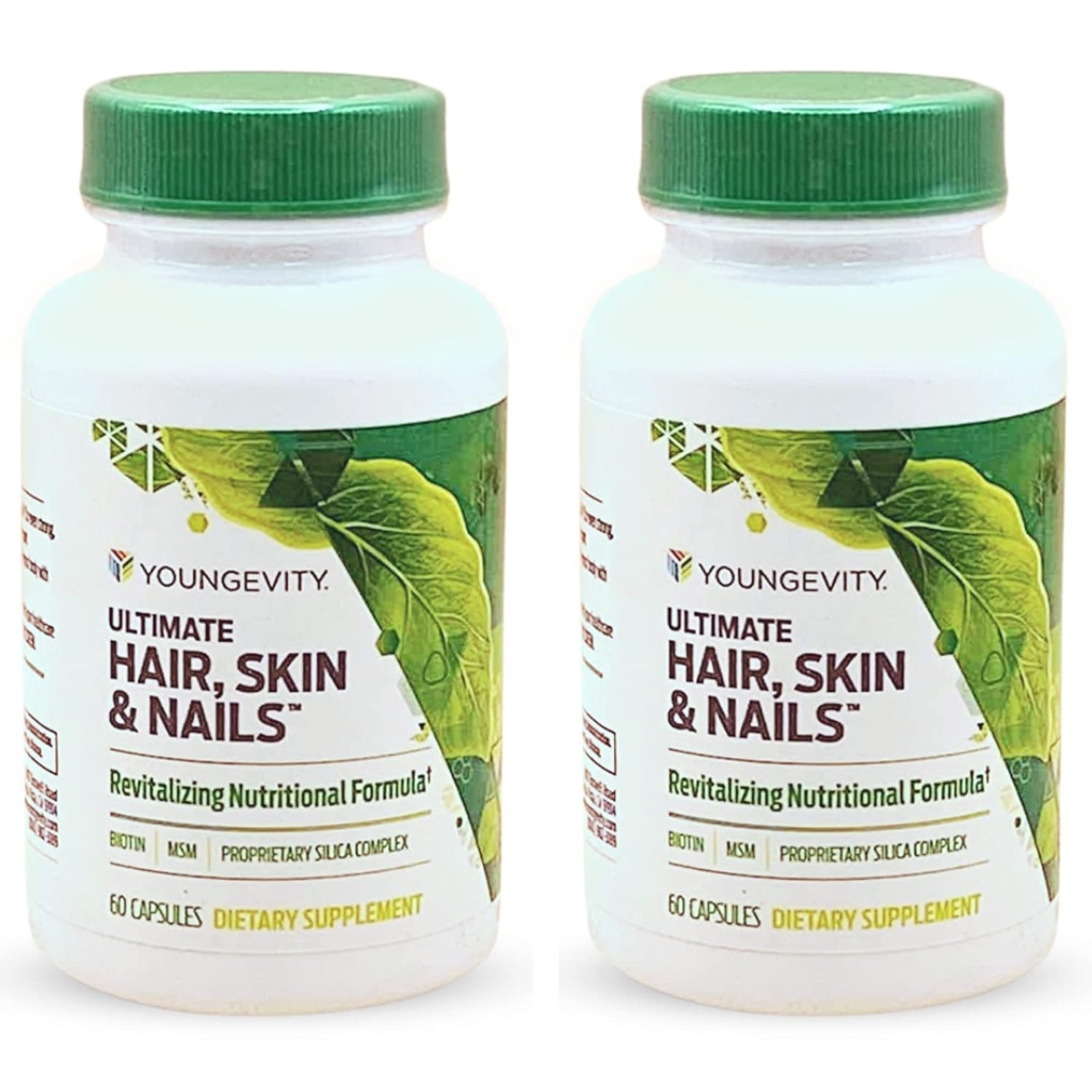 Yngre Ultimate Hår, Hud og Nails nogensinde 124; 2000 mcg Biotin + Essential CoFactors