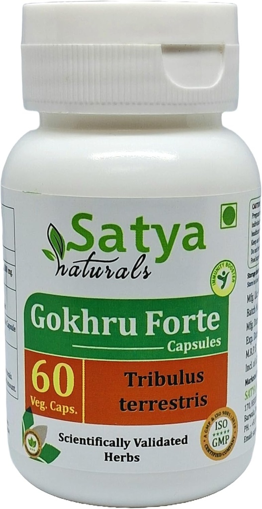 Gokhru Forte Kapsler 500 mg. 60 Veg. Kapsler 124; Gokharu (Tribulus Terrestris) Uddrag Kapsler til mænd og kvinder
