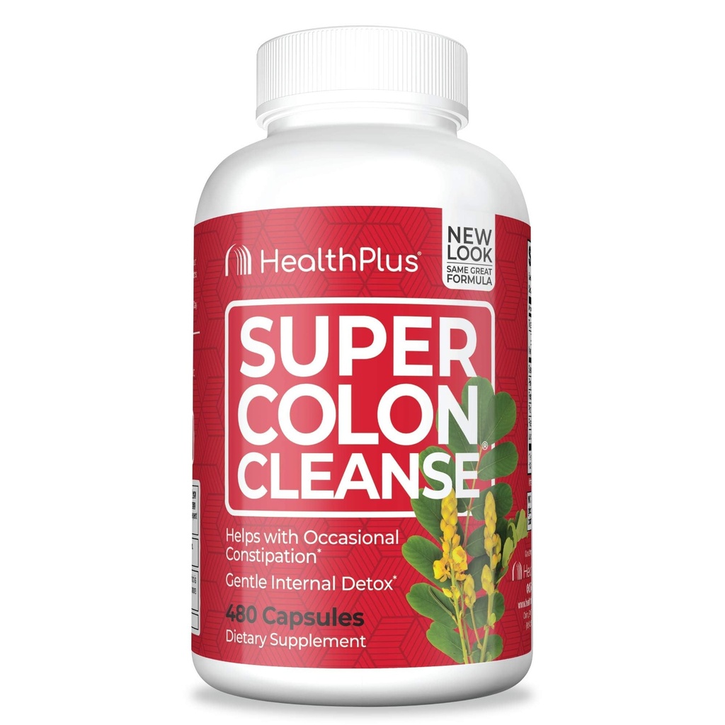 Sundhed Plus Super Colon Cleanse: 10- Day Cleanse -Detox124; 12 Cleanses, 480 Greve (Pakke kan variere)