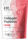 Zint collagen peptider pulver (32 oz) - 124; Grass- Fed, hydrolyseret type I & III - 124; Understøtter hud, hår, nitter & Gut sundhed