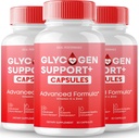 Glycogen Support Capsules, Advanced Formel Support Supplement, Alle naturlige Formel Pills at opretholde sunde niveauer, Samlet Wellness - Maksimal styrke, Glycogen Support Pills Anmeldelser (3 Pack)