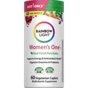 Rainbow Light Womens One High- Potency Daily Multivitamin, Womens Multivitamin giver høj - Potency Immunsupport, Med C-vitamin, Biotin og Ashwagandha, Vegetar, 60 Greve