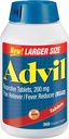 360 Advil overtrukne tabletter 200 mg smertelindring