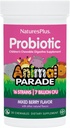 NaturePlus Animal Parade Probiotic, Blandet Berry - 30 Chewables - Børns fordøjelse supplement - Understøtter Gut Sundhed & Immunfunktion - Vegan, Gluten Free - 30 Servere