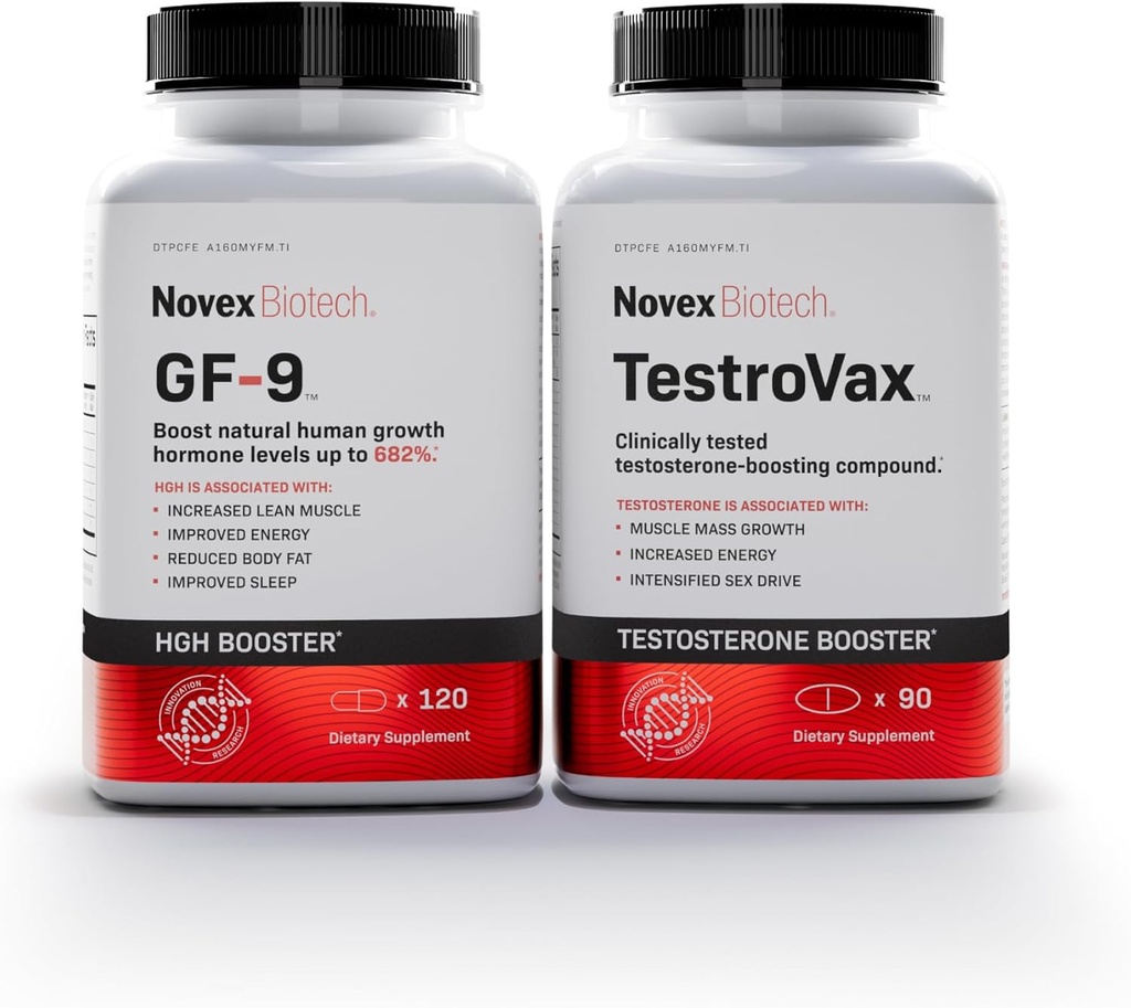 Novex Biotech Legacy Stack 30- Day Supply - Boost både GH og øge Testosteron naturligt at støtte energi, drev og ydeevne