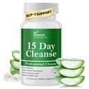 DR VITAMIN LØSNING 15 dag Gut Cleanse Detox for kvinder, GLP-1 Support - Natural Colon & Detox Cleanse for vægttab - Bloating & Constipation Relief - Flushs Toxins & Supports Immunity - 30 Ct.