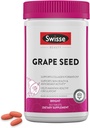Swisse Grape Seed Extract Capsules Antioxidant Herbal Support 124; Grapefrugter Polyphenoler Supplement + Antioxidant C-vitamin 124; fremmer hud sundhed & kollagen produktion