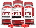 Justified Laboratories (3 Pack Trim Tummy Keto ACV Apple Cider Vincificate Formulated with Pomegranate Beet Juice Powder B12 Vegan Non GMO 180 Gummies