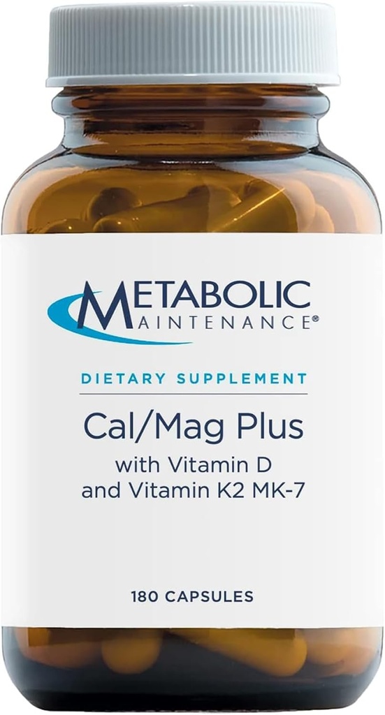 Metabolisk vedligeholdelse - Cal / Mag Plus w / vitamin D & K2 180 caps