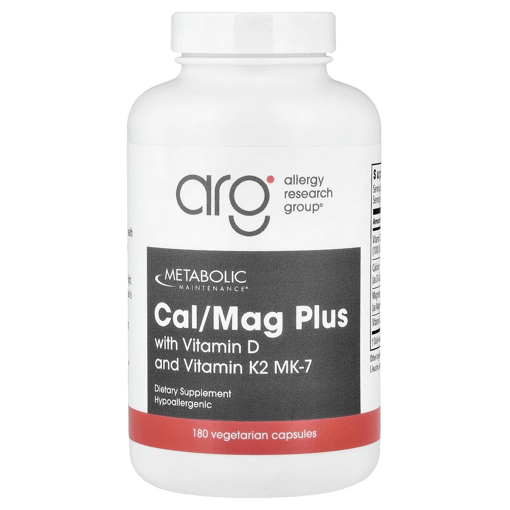 Metabolisk vedligeholdelse - Cal / Mag Plus w / vitamin D & K2 180 caps