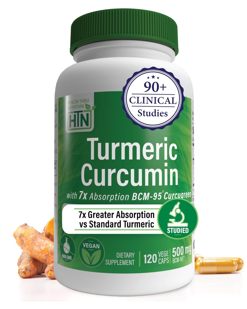 Health Thru Nutrition Gurkemeje Curcumin Complex 500mg Supplement Note 124; as BCM- 95 Curcugreen Clinically Studied