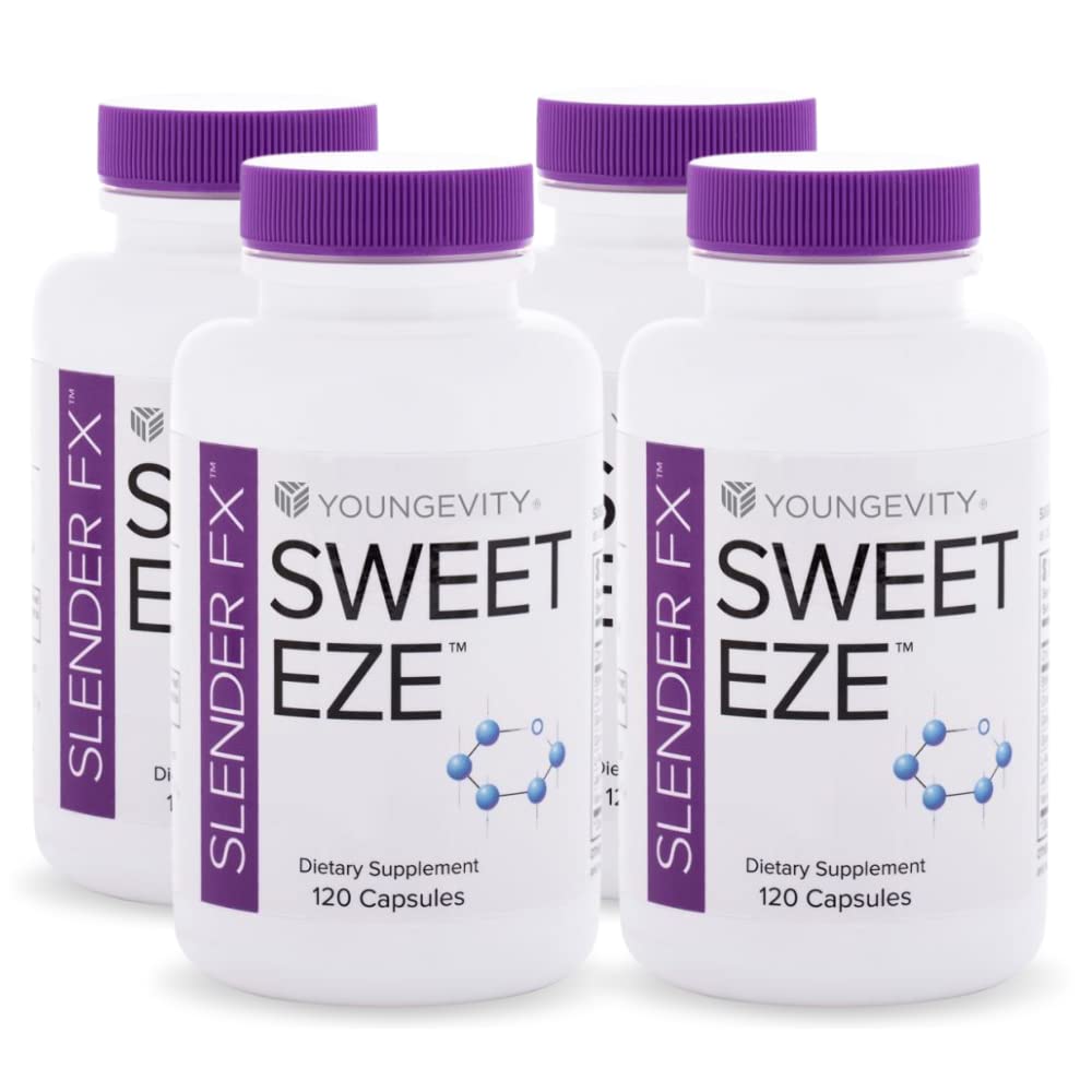 Yngre Slender FX Sweet EZE - 4 Pack 120 Kapsler per flaske...