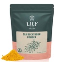 Lily of the Valley Sea Buckthorn Powder - Rhamnus Cathartica - Ingen tilsat sukker - Tart Berry Taste - Vegan & Gluten- Free - Pakket i resealable Pouch (4oz, 113g)