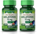 Nature 's Truth Melatonin 12 mg, Natural Berry Flavor, 60 Greve, Multi (pakke med 2)