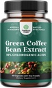 Green Coffee Bean Extract til vægttab - Natural Appetite Suppressant til vægttab for kvinder - Urter Fat brændere til kvinder og mænd for vægttab støtte og forbedret daglig energi og immunitet