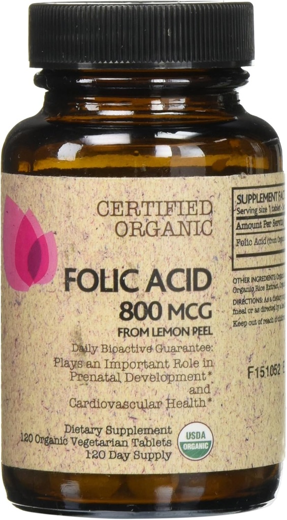 Futurebiotika Certificeret Organisk Folinsyre - 120 tabletter