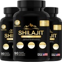 35450MG Pure Shilajit Supplement - Himalayan Organic Shilajit for Mænd & Kvinder Maksimal potens Shilajit for Forstærket Energi og immunforsvar 270 Veggie kapsler