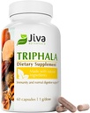 Jiva Botanicals Triphala supplement - Triphala kapsler lavet med Amalaki, Bibhitaki og Haritaki pulver til normal fordøjelsesmæssig sundhed & normal immunsystem - 60 kapsler