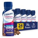 Sikre Complete Milk Chocolate Nutrition Shake, Komplet, Balanced Meal Erstatning, Klar til at drikke, 30g Protein, 25 Vitamin & Min, 10 fl oz - 24 Pack