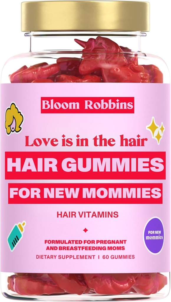 Hår Gummy Prenatal Vitaminer til kvinder Graviditet med vitamin B6 - Pre Natal Multivitamin til kvinder & folsyre - 60 Prenatal Hår Gummier med folinsyre (1Pack)