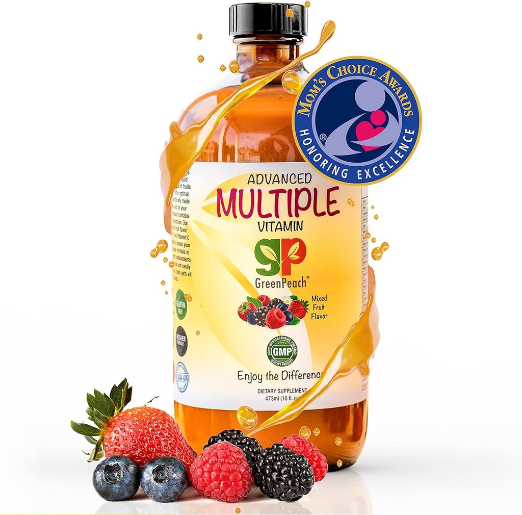 Multivitamin for Kids Vitamin supplements – 31 Vegan Minerals & Multi Vitamins for kids | 20 Fruit & Veggie Extracts, No Sugar, Chemicals, Gluten, Artificial Flavor | Daily Childrens Vitamins 16oz