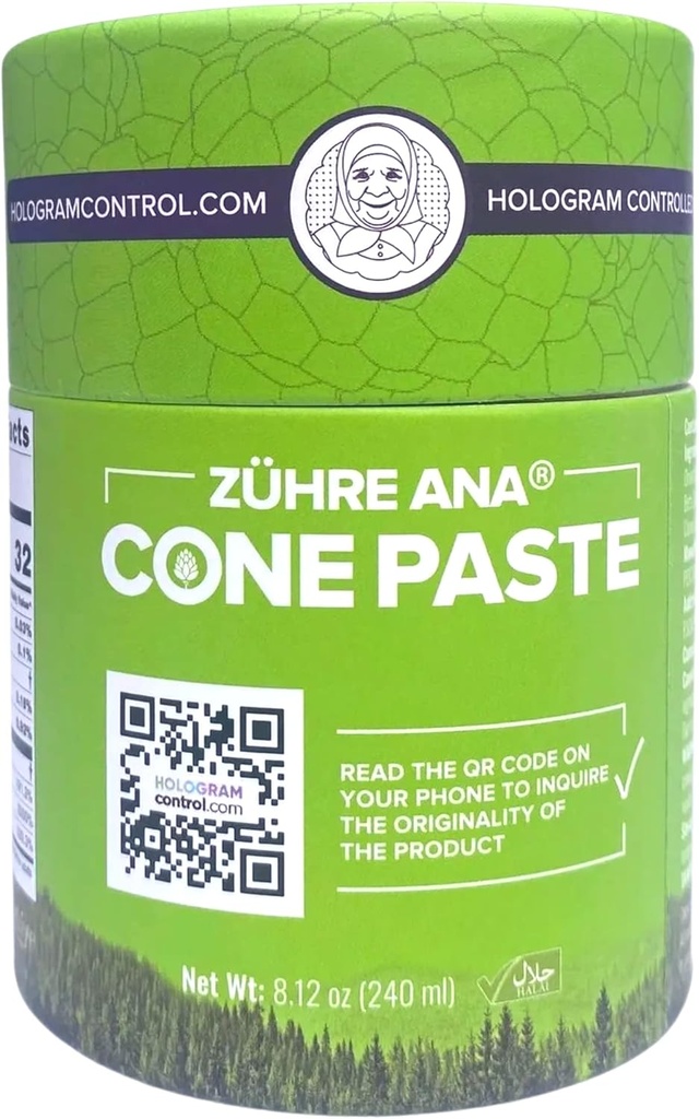 Pine Cone Paste - Alpha Pineen Hjælper med korthed af åndedræt Relief, Hoste Symptomer, Immun Support & Enhanced Energy (8 oz) 8.0 Fl Oz