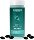 Iwi Life Heart Omega-3, 60 Softgels (30 Servere), Vegan Plant- baseret Alger Omega Fedtsyrer + EPA, Heart Health Support Kosttilskud, Krill & Fish Oil Alternative, Ingen Fishy Eftersmag
