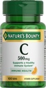 Naturens Bounty C-vitamin tabletter, Vitamin tillæg, understøtter et sundt immunsystem, 500mg, 100 Tæl