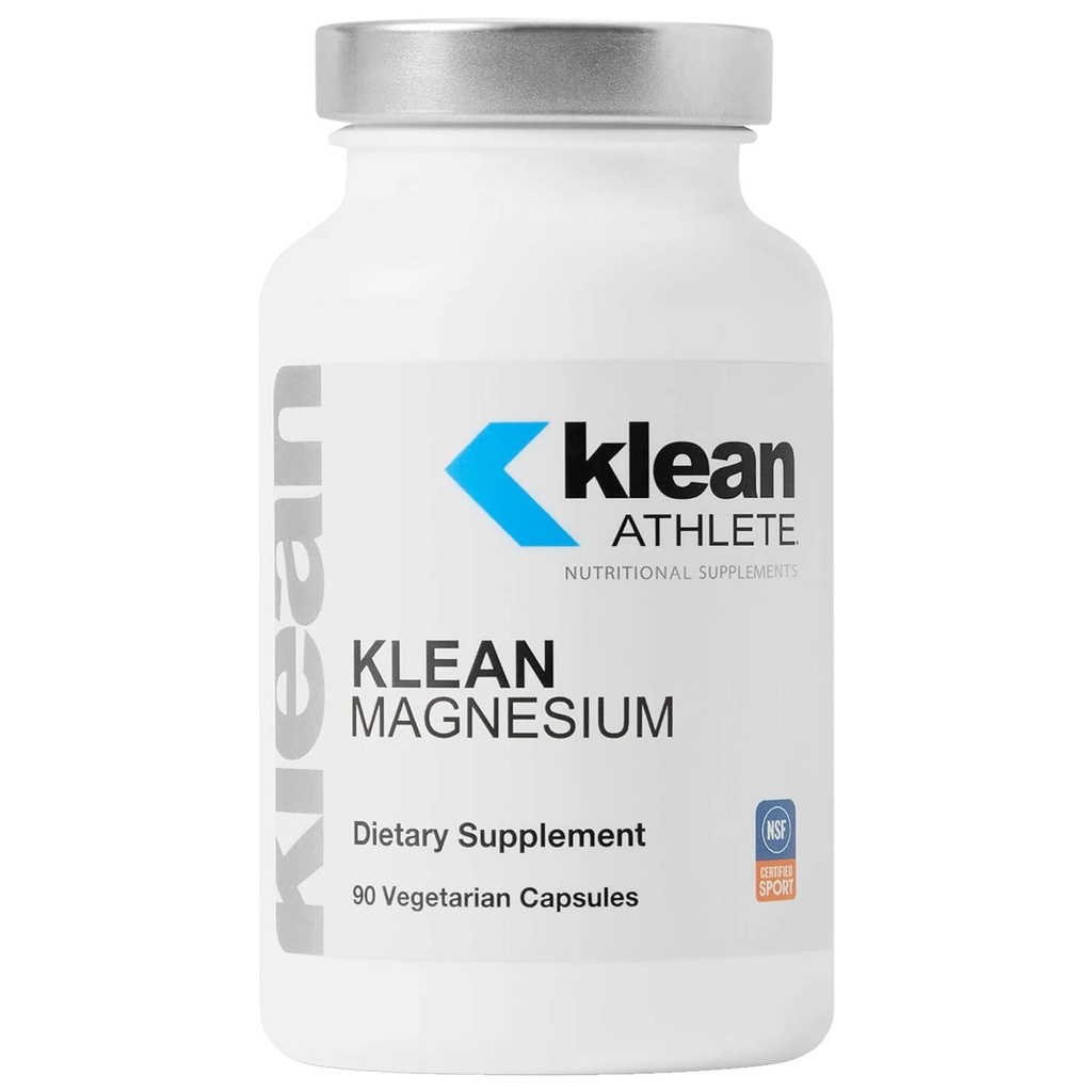 Klean ATHLETE Klean Magnesium Mezzogiorno 124; Understøtter Evne til at producere og udnytte energi (ATP), Kontrakt og slappe muskler og forbedrer inddrivelse tid * Note 124; NSF Certified for Sport Mezzogiorno 124; 90 Vegetariske kapsler