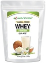 Z Naturlige fødevarer Vanilla Cream Whey Protein Isolate, Nutrition- Rich, Flavorful Protein Powder for Heart Health and Immunity, Great in Tea, Coffee, Smoothie, Non- GMO, Gluten- Free, Kosher, 5 lbs
