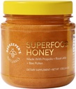 Superfood Honey by Beekeeper's Naturals - Bee Pollen, Royal Jelly, Propolis, Honey - Natural Energy, Immune Support, Mental Clarity, Athletic Performance (4.4 oz)