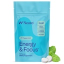 NeuroGum Energy & Focus Gum (90 Count Bag, pebermynte)