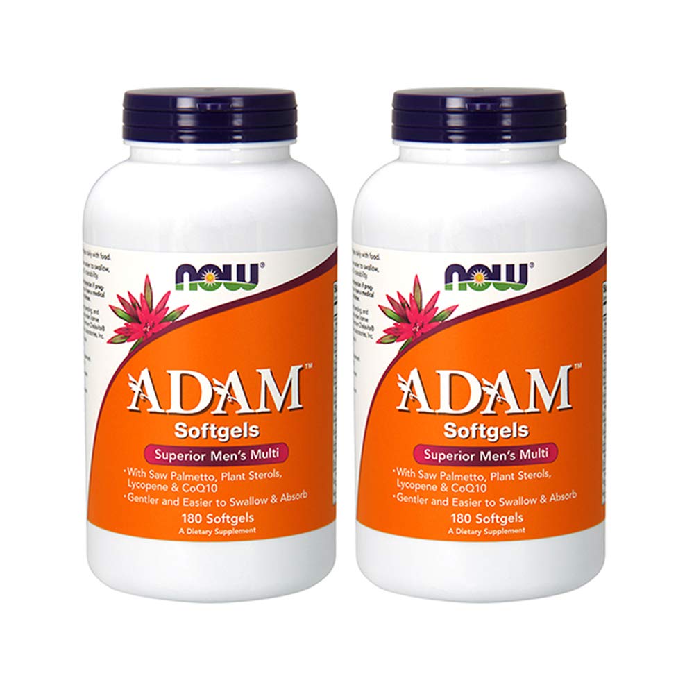 Nu fødevarer ADAM Mænd Multiple Vitamin, 180 Softgel (2 Pack)