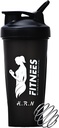 H.R.N 20 Ounce Protein Shaker Flaske til kvinder, Protein Shaker Flaske, Shaker Flaske perfekt til før og efter træning, Shaker Cup For Protein Drink, Cocktail Shaker Cup