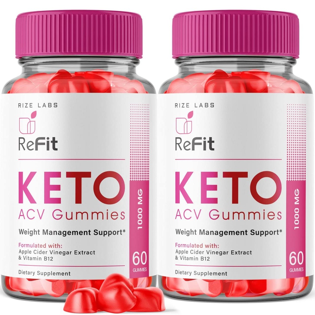 rize laboratorier - Refit Keto ACV gummies for Advanced Weight Loss with Apple Cider Vincipes, Supplement, Hjælper i Reduktion Belly Fat, for ekstra styrke (120 gummies)