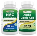 Bedste Naturals NAC 600 mg & Alpha Lipoic Acid 600 mg