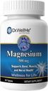 Dr.WellMe Magnesiumoxid 500 mg tabletter - 90 tabletter Opretholde hjerte, muskel & ben sundhed, fremmer energi Metabolisme - høj potens, Gluten- fri - Kosttilskud til voksne