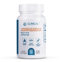 Kliniske effekter Ashwagandha med sort peber til Stamina og Calm - 60 Ashwagandha kapsler - Made in The USA