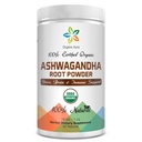 Certificeret Organic Ashwagandha Root Powder 16Oz -1Lb. Naturlig stress, hjerne og immunforsvar. Forbedrer den generelle sundhed. Raw Superfood. 100% Natural Herbal