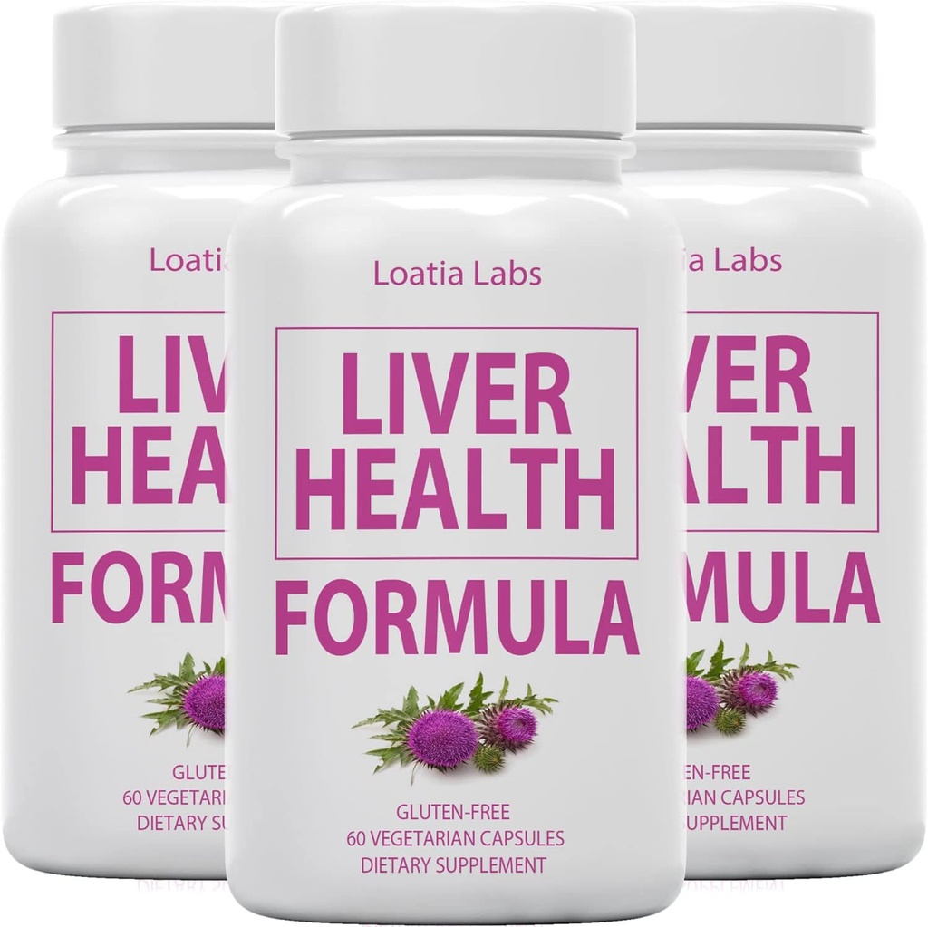 (3 Pack) Lever Health Formel, Cleanse, Detox, Flush, Reparation Fede Lever Support, med Artiskoke, Mælk Tistle, Mælkebøtte, Beet, Berberine, Pure Natural Superstar Research, Vegansk Kapsler Supplement