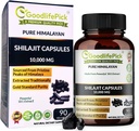 Pure Himalayan Shilajit kapsler. Maksimal styrke Natural Shilajit rig på spor Mineral & Fulvic Acid. Høj højde. Vegansk nonGMO 90ct. Traditionelt ekstraheret uden stearat uden rismel