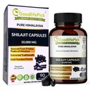 Pure Himalayan Shilajit kapsler. Maksimal styrke Natural Shilajit rig på spor Mineral & Fulvic Acid. Høj højde. Vegansk nonGMO 90ct. Traditionelt ekstraheret uden stearat uden rismel