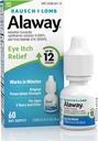 Alaway Antihistamin øjendråber for Itchy Eyes, Fastvirkende, Op til 12-timers øje Itch Relief, Klinisk testet Præskription- styrke Formel, 0,34 Fl Oz