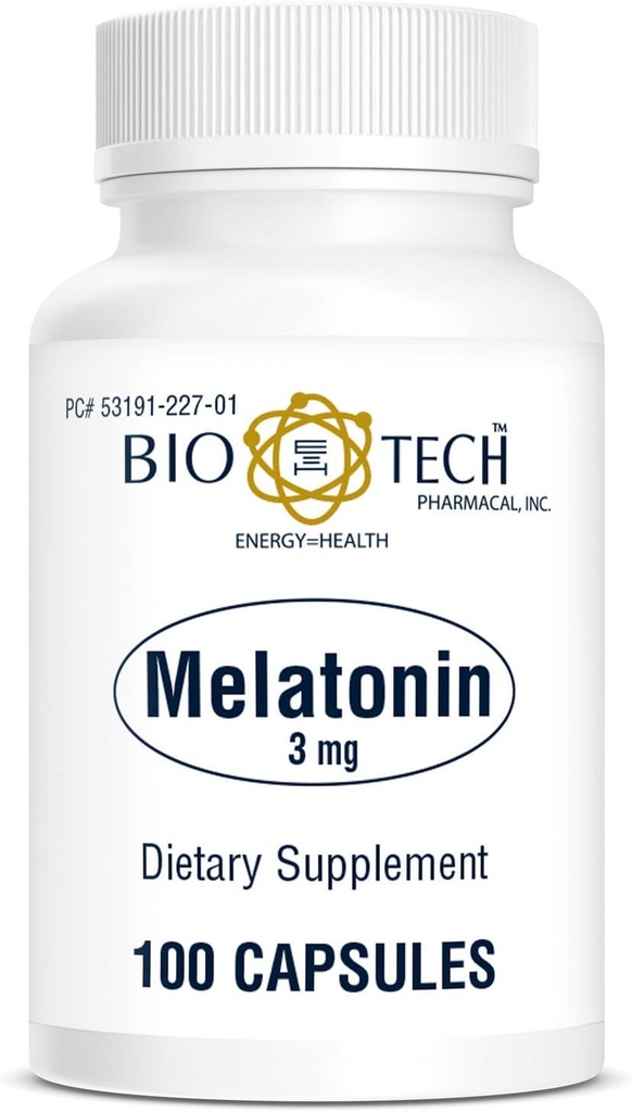 Bio- Tech Pharmacal Melatonin (3 mg, 100 kapsler)