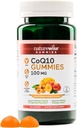NatureWise CoQ10 Gummies 100mg - Peach Mango Flavor - Supplement for Heart Health & Antioxidant Activity - Pectin- based, Vegan, Soy and Gluten Free, Non- GMO - 60 Greve [1-måned Tilgang]