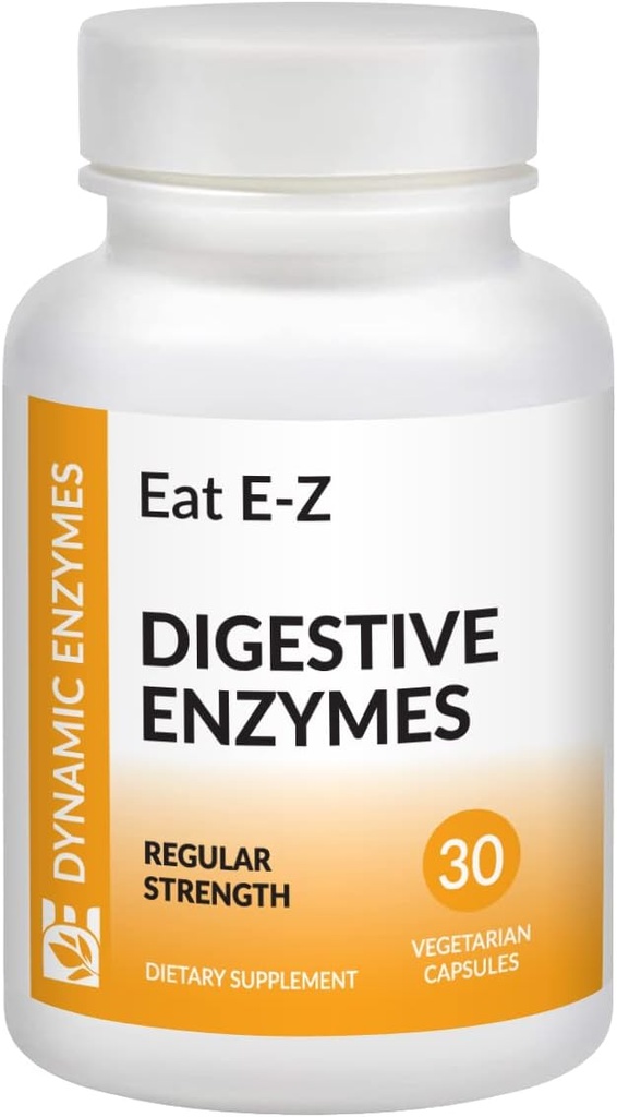 Eat E-Z (30 Count) Digestive Enzymes for Gut Health; Anti-Bloating; Digestive Enzyme for Immune Support