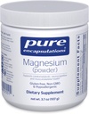 Pure indkapslinger Magnesium (pulver) • 124; Understøtter kardiovaskulær funktion, muskelfunktion, og Calting • 124; 3.7 Ounces