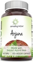 Amazing India Arjuna (Made with Natural Arjuna) 500 Mg Supplement Note 124; Vegetariske Kapsler Note 124; Non- GMO Note 124; Gluten- Free Note 124; Made in USA (1 Pack Note 124; 120 Tæl)