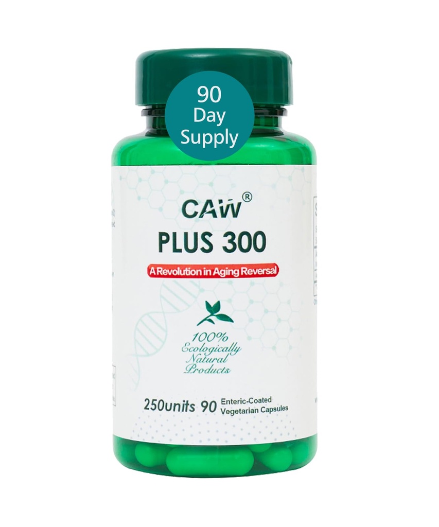 CAW Different Cycloastragenol Fully Dissolution Easy to Cell | Plus 300 Water-Solubility Cycloastragenol 90 Capsules 1 Bottle